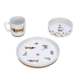 Kindergeschirr Set Porzellan -  Royal blue