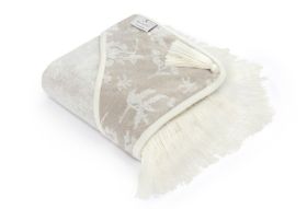 Bambus Handtuch Light Beige – Boho Leaves