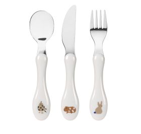 Kinderbesteck (Gabel, Löffel, Messer), Little Mateys Royal Blau
