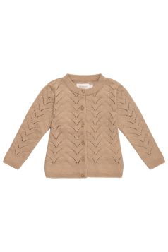 Strickjacke mit Zopfmuster - coffee-86-92