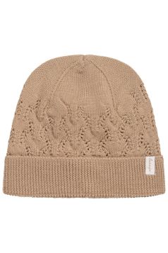 Strickmütze aus Merinowolle - coffee