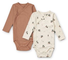 Wickelbody 2 er Set-Peach/Tuscany rose