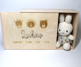 Erinnerungs- und Aufbewahrungsbox Zur Geburt - Groß