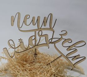 Cake Topper – Zahl