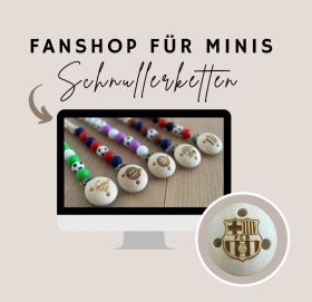 Schnullerkette Fußball