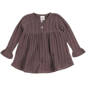 Müsli Babystrickkleid - Grape-56