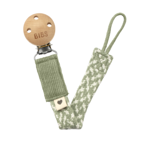 Schnullerkette Sage/Ivory