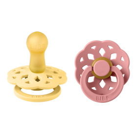 2er Packung Schnuller - Pale Butter & Dusty Pink - BIBS Boheme 