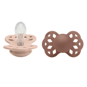 2er Packung Schnuller - Blush & Woodchuck Silicone - BIBS Infinity Symmetrischer Sauger
