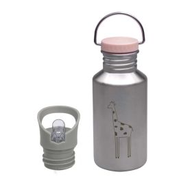 Trinkflasche Kinder - Edelstahl, Safari Giraffe