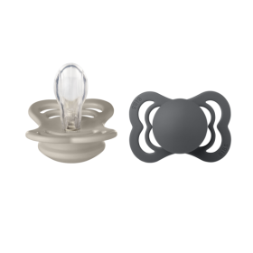 2er Packung Schnuller - Sand & Iron Silicone - BIBS Supreme 1