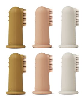 Simon Fingerzahnbürste 6er-Pack Sandy Multi Mix