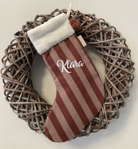 Majestätischer Weihnachtsstrumpf mit Wunschname