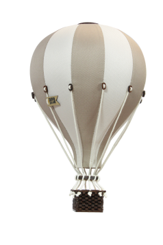 Deko Heißluftballon-medium  beige/vanille