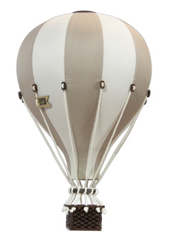 Deko Heißluftballon- Large  beige/vanille