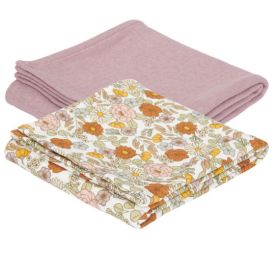 Musselintuch Swaddles 70 x 70 Pure Mauve / Vintage Little Flowers