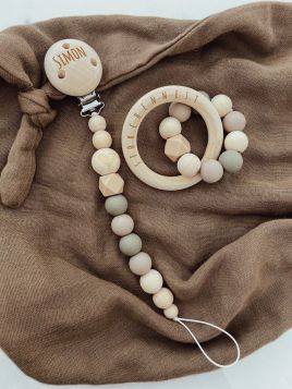 Personalisierte Schnullerkette "Simon"