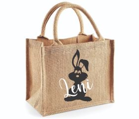 Ostertasche- Leinen personalisiert