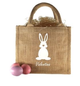 Ostertasche mit Namen - personalisiert