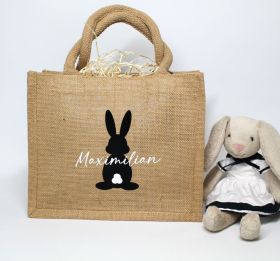 Ostertasche Jute personalisiert