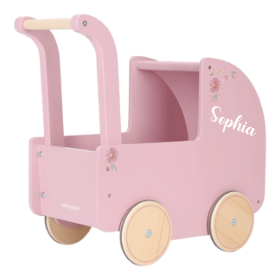 Puppenwagen inkl. Puppe Rosa