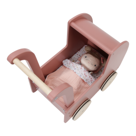 Puppenwagen inkl. Puppe Rosa