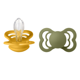 2er Packung Schnuller - Honey Bee & Olive Silicone - BIBS Supreme