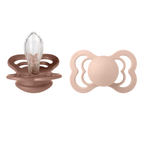 2er Packung Schnuller - Woodchuck & Blush Silicone - BIBS Supreme