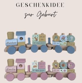 Zug zur Geburt - Little Dutch, personalisiert