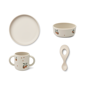 Liewood Silikongeschirr Peach 4 er Set