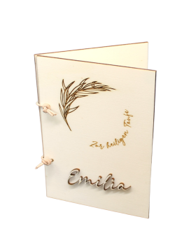 Personalisierte Taufkarte "Emilia"